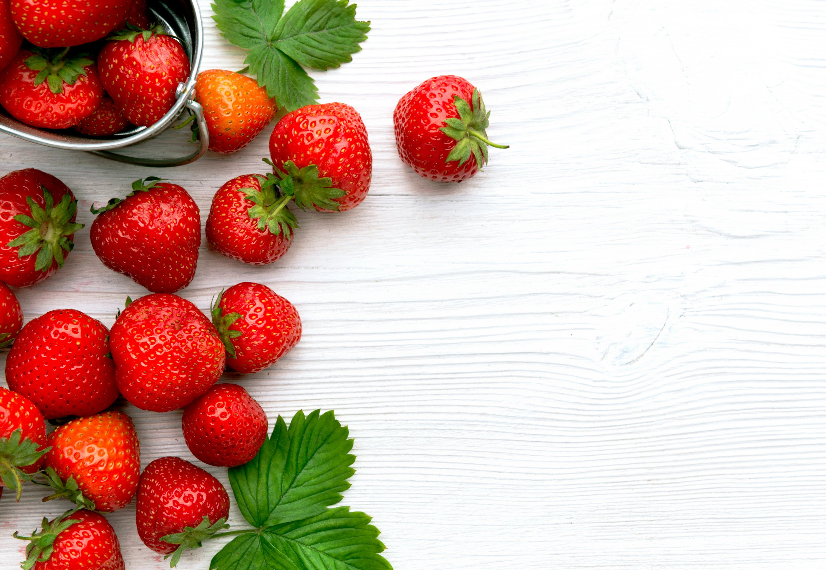 Strawberries background